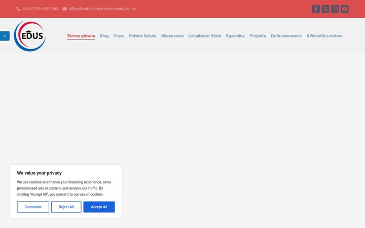 Screenshot van eduseducationalsociety.co.uk