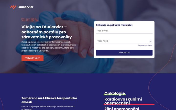 Screenshot of eduservier.cz
