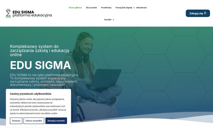 Screenshot of edusigma.pl