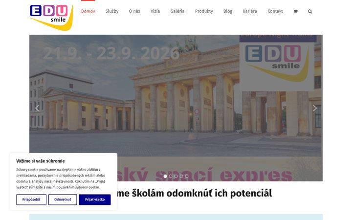 Screenshot of edusmile.sk