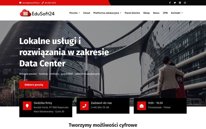 Screenshot of edusoft24.pl