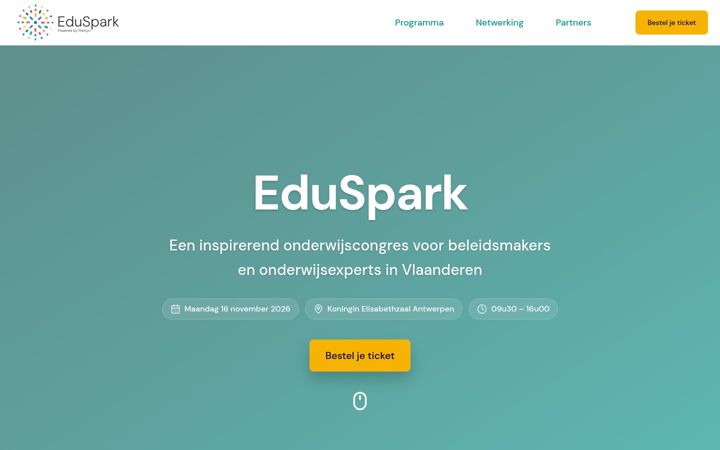 Screenshot of eduspark.be