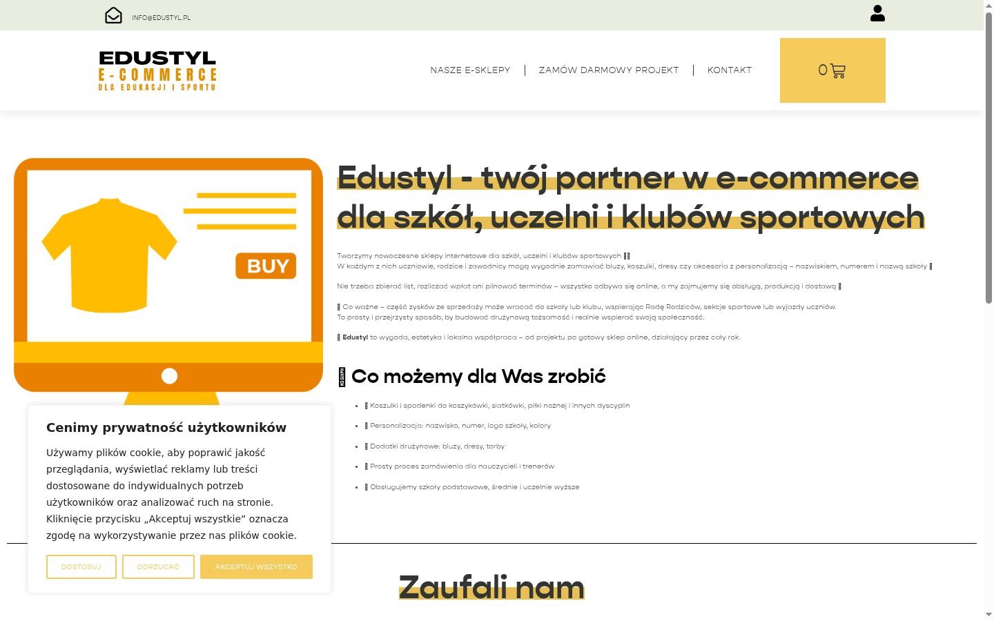 Posnetek zaslona pasice za privolitev, prikazane pred kakršno koli interakcijo