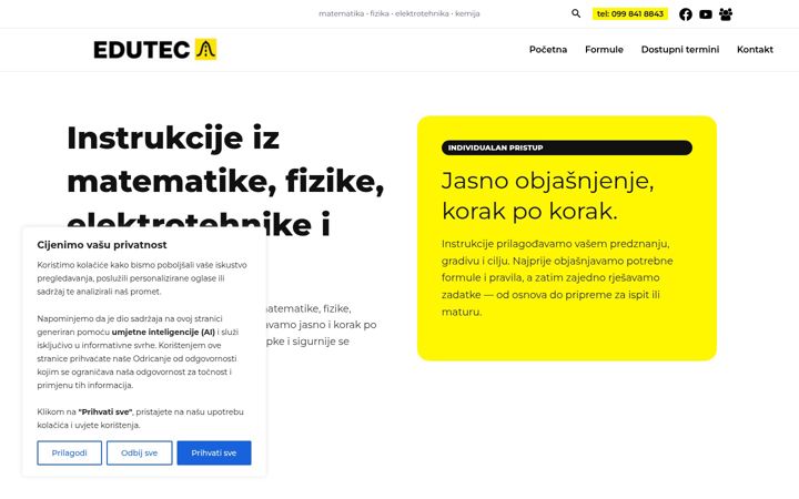 Screenshot of edutec.hr