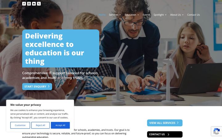 Screenshot van eduthing.co.uk