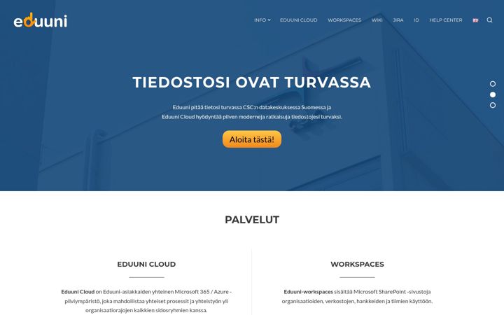 Screenshot of eduuni.fi
