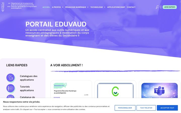 Skjámynd af eduvaud.ch