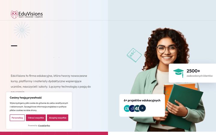 Screenshot of eduvisions.pl