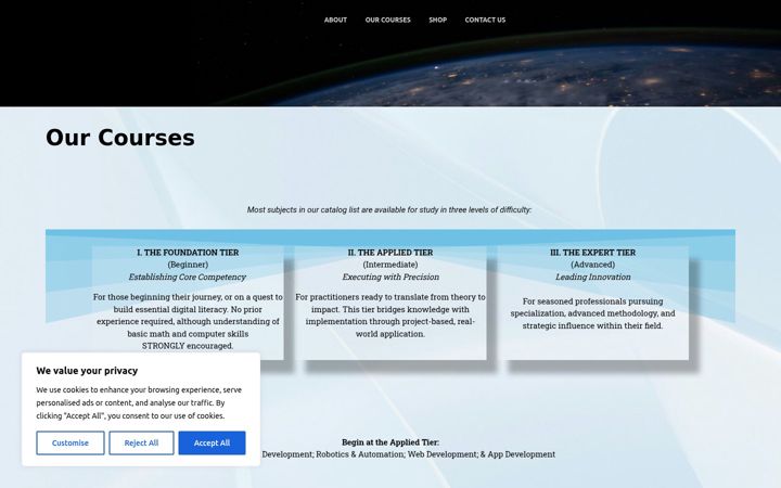Captură de ecran a eduweb3.net