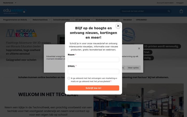 Ekrano kopija eduwinkel.nl
