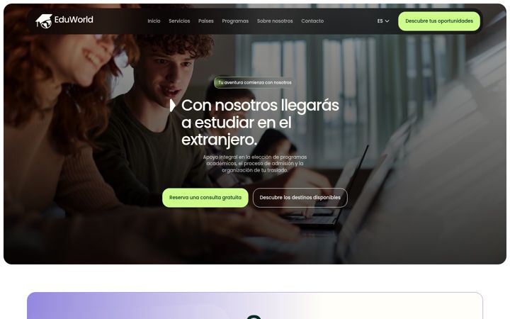 Skjermbilde av eduworld.es