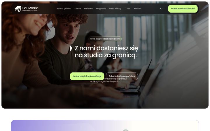Snímek obrazovky eduworld.pl
