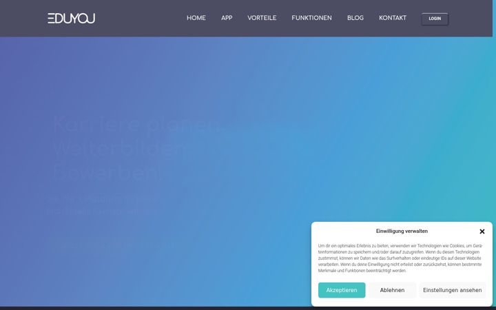 Screenshot of eduyou.eu