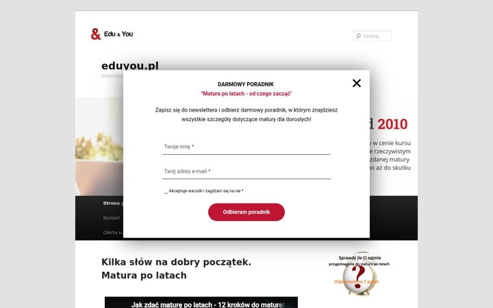 Screenshot of eduyou.pl