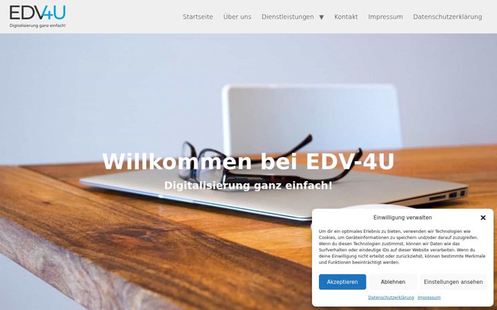Screenshot of edv-4u.com