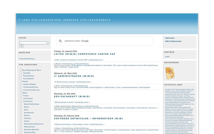 Ekrano kopija edv-branche.de