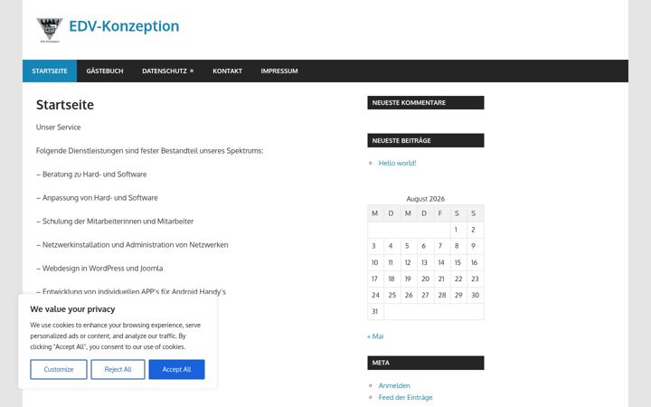 Ekrano kopija edv-konzeption.de
