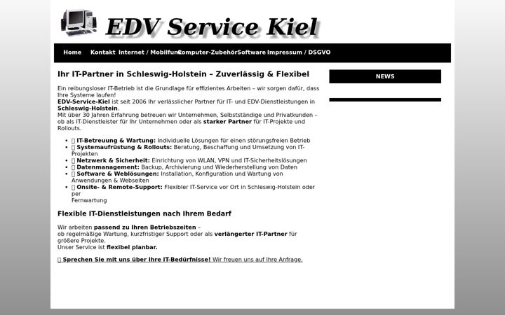 Captura de pantalla de edv-service-kiel.de