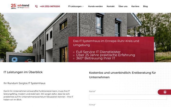 Screenshot of edv-trend.de