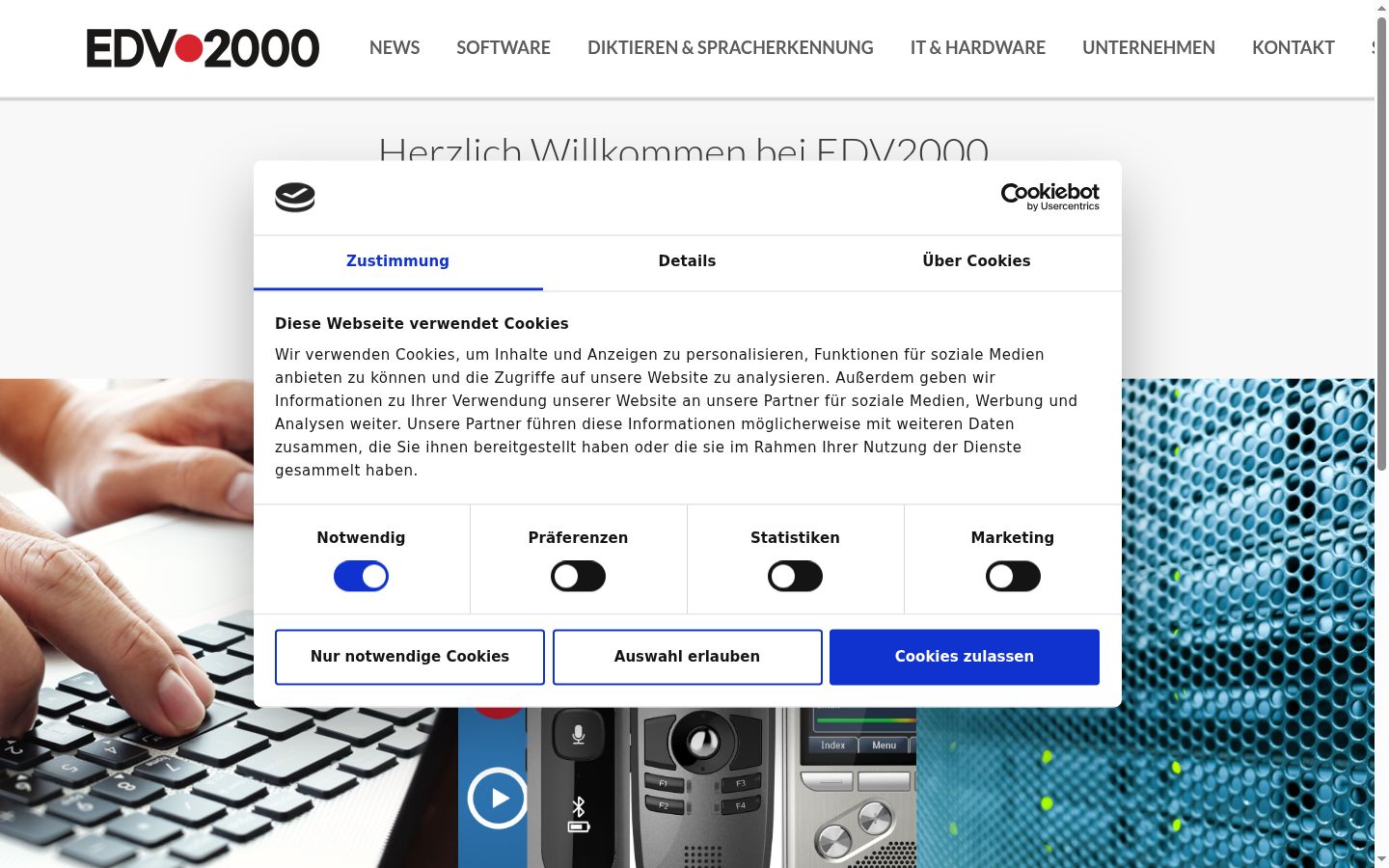 Sutikimo reklamjuostės, rodytos prieš bet kokią sąveiką, ekrano kopija