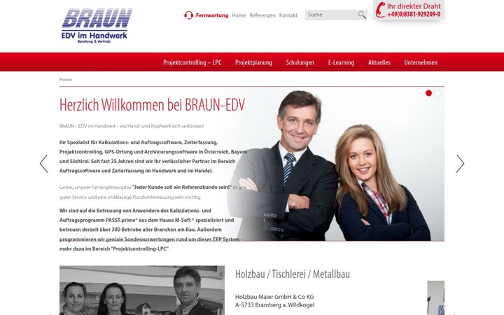 Screenshot of edvimhandwerk.de