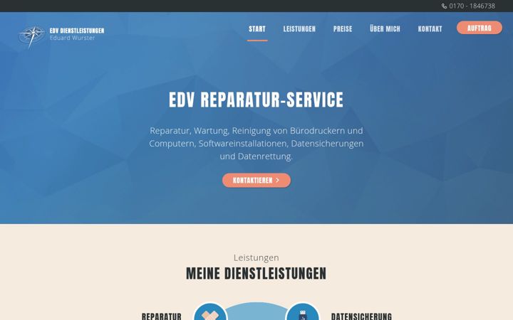 Screenshot of edvreparaturservice.de