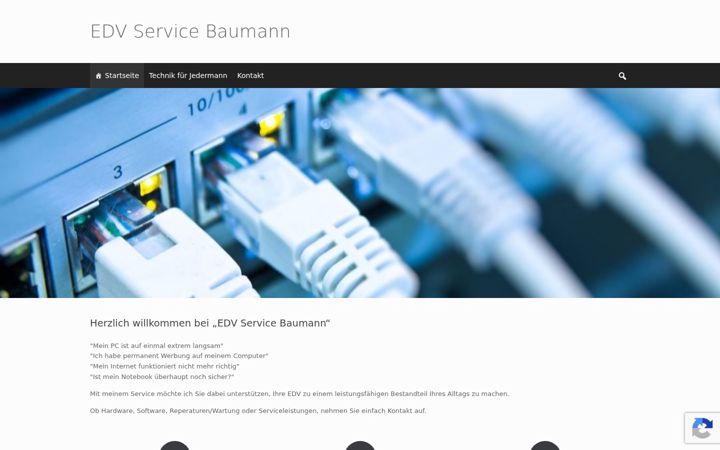 Screenshot van edvservice-baumann.de
