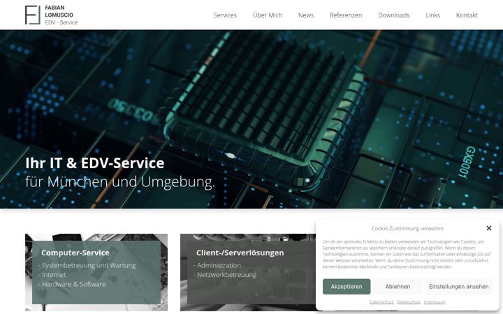 Screenshot of edvservice-muenchen.de