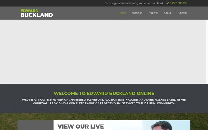 Screenshot of edwardbuckland.co.uk