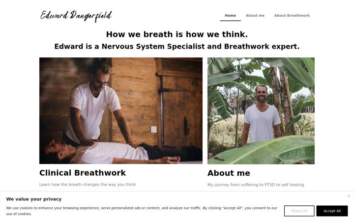 Screenshot of edwarddangerfield.com
