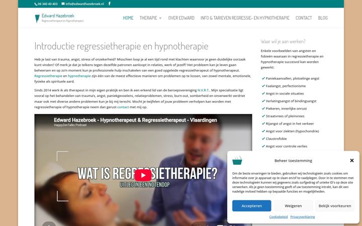 Screenshot ta' edwardhazebroek.nl