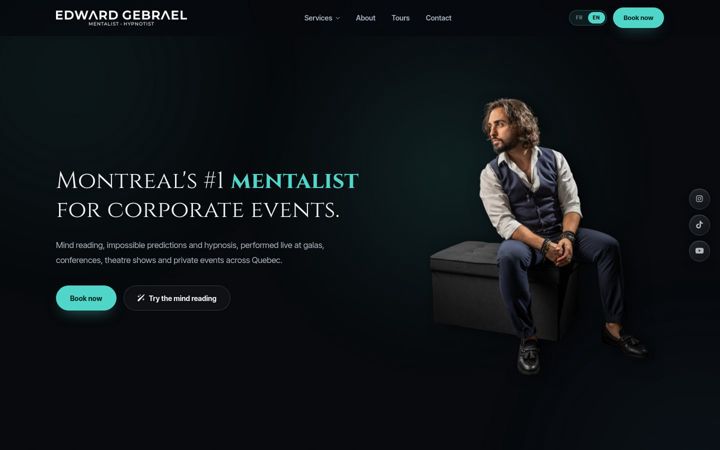 Screenshot of edwardmentalist.com