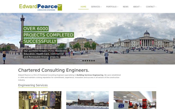 Screenshot van edwardpearce.co.uk