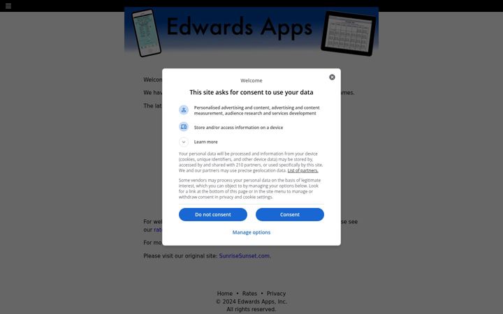 Screenshot of edwardsapps.com