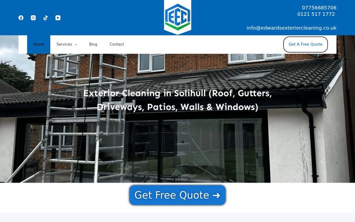 Screenshot van edwardsexteriorcleaning.co.uk