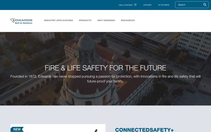 Screenshot of edwardsfiresafety.com