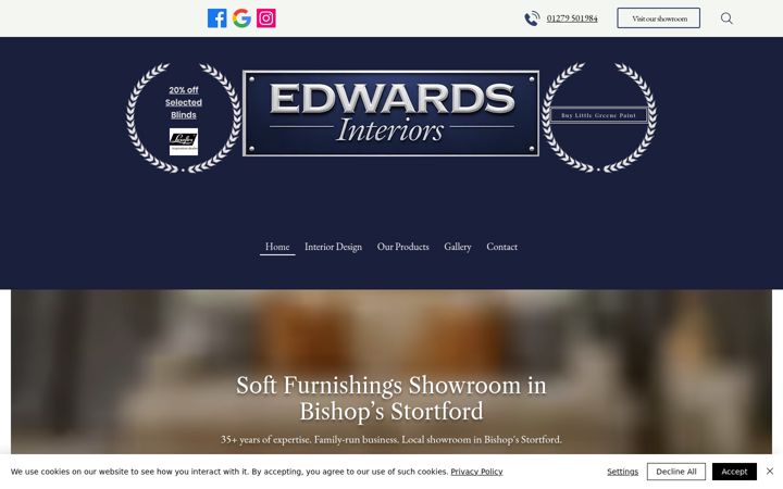 Screenshot of edwardsinteriors.co.uk