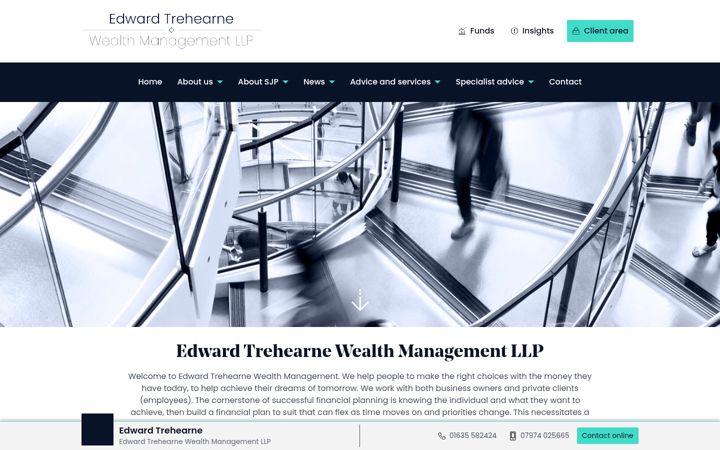 Screenshot of edwardtrehearne.co.uk