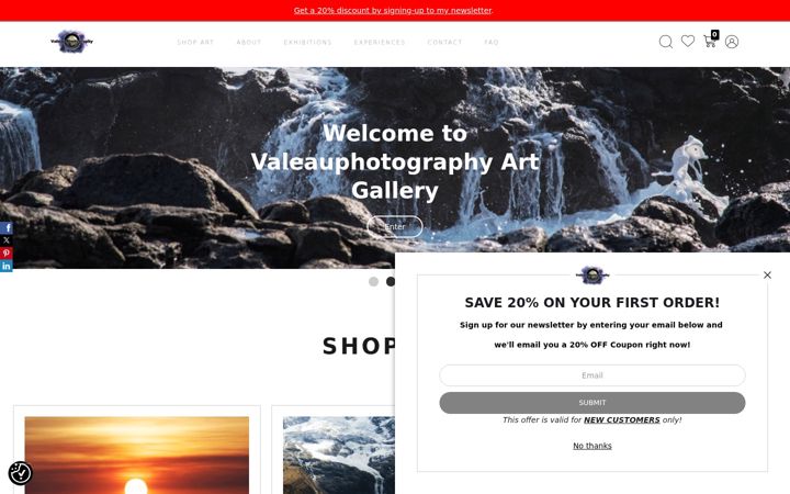 Screenshot of edwardvaleauphotography.com