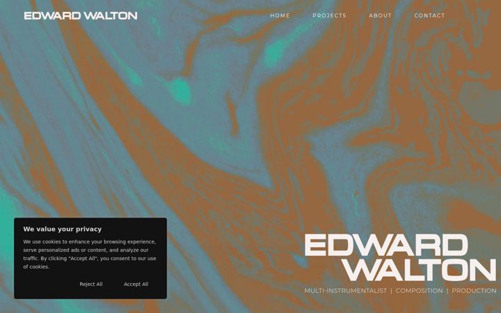 Screenshot of edwardwalton.co.uk