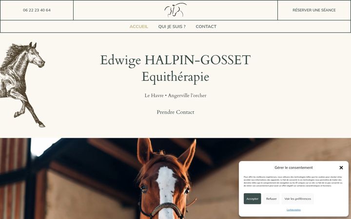 Screenshot di edwige-equitherapie.fr