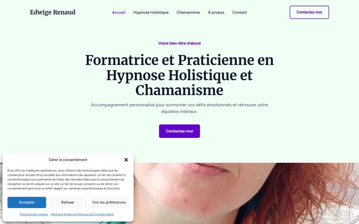 Screenshot di edwigerenaud.fr