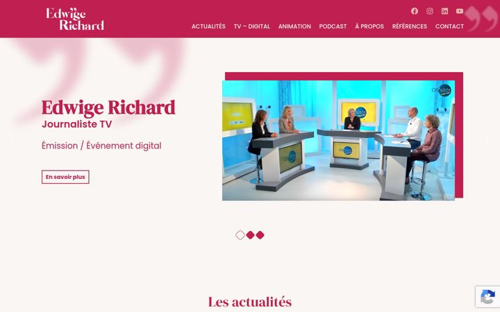 Screenshot di edwigerichard.fr