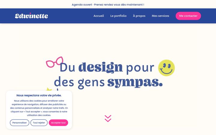 Screenshot di edwinette.fr