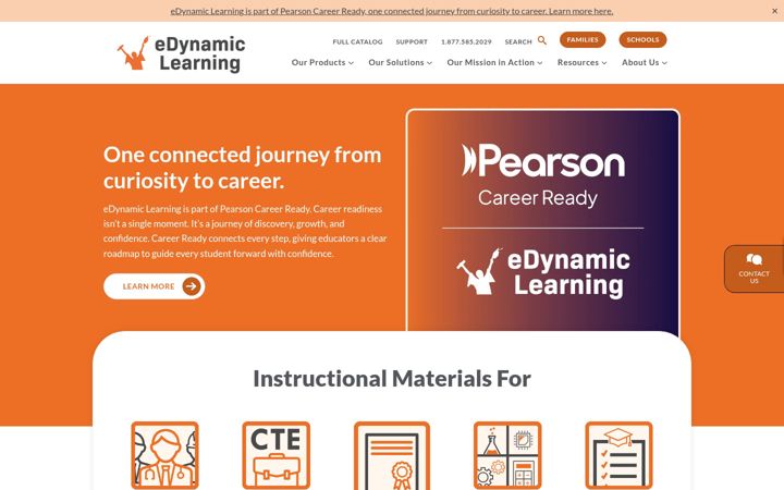 Screenshot of edynamiclearning.com
