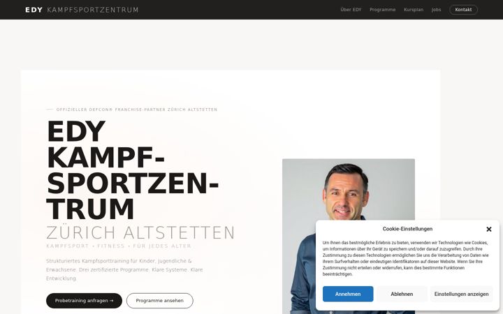 Skjámynd af edypersonaltrainer.ch