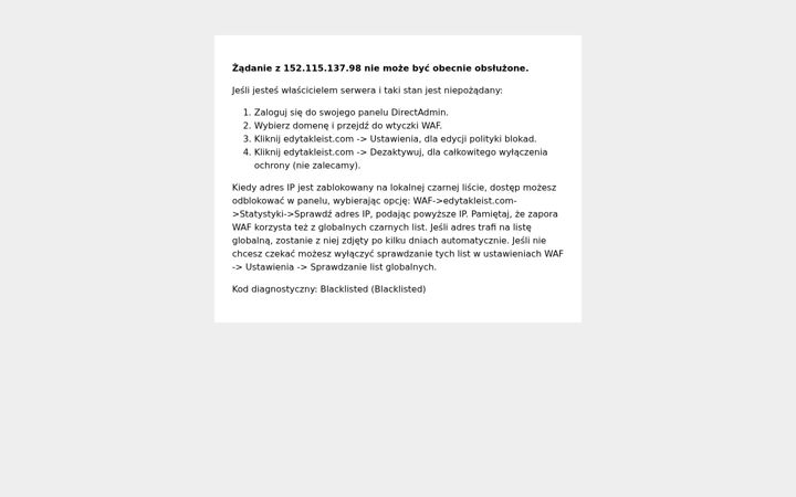 Screenshot of edytakleist.com