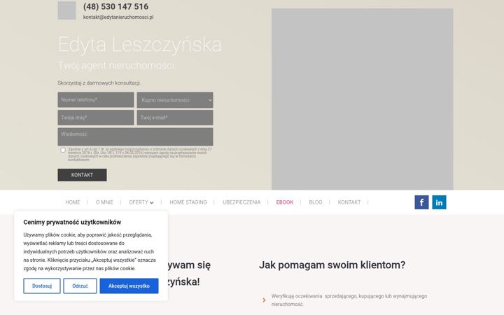 Snímek obrazovky edytanieruchomosci.pl