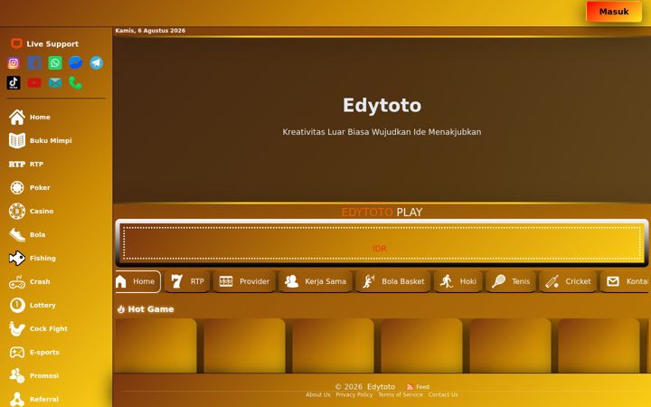 Captură de ecran a edytoto.net