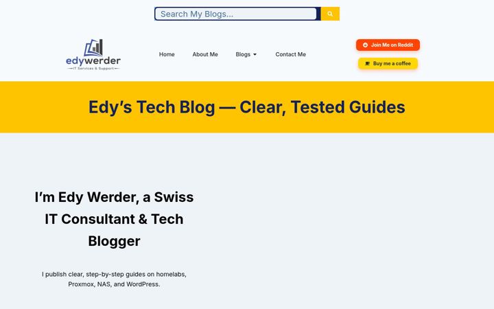 Screenshot of edywerder.ch